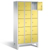 Metal locker with 15 compartments - narrow model (Polar)